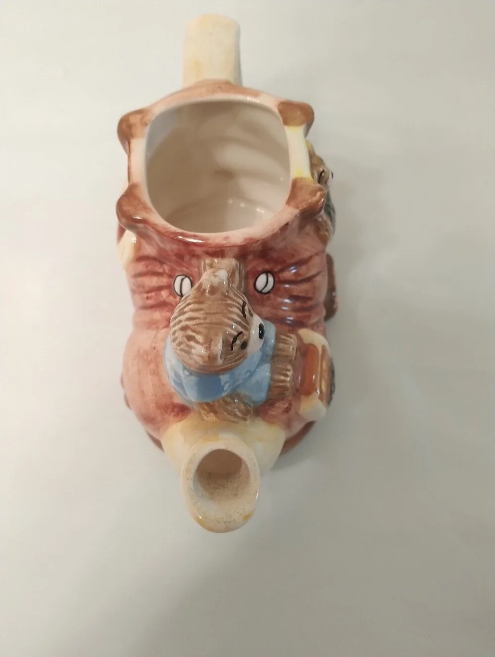 Mini Teapot Teddybear Family In A Shoe Storybook Ceramic Collectibles Teddy